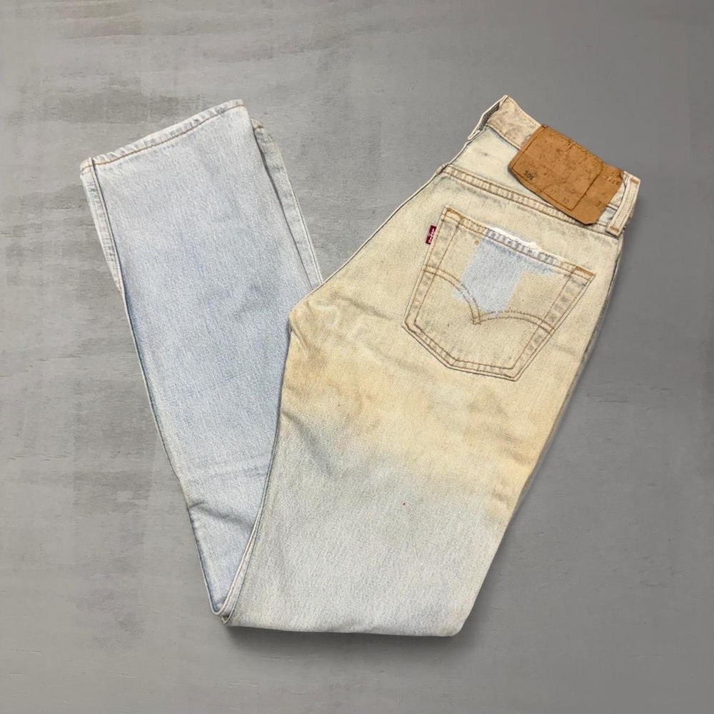 Levi's 501 XX Button Fly Jeans Light‎ Wash Sun Faded USA Made Women's 26 x 31
